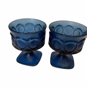 Vintage Noritake Spotlight Blue Dessert Bowls